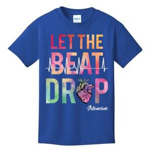 Let The Beat Drop Adenosine Funny Icu Nurse Saying Nursing Cute Gift Kids T-Shirt