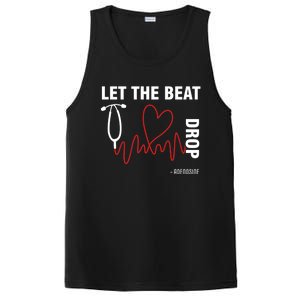 Let The Beat Drop Adenosine Funny Nurse Let The Beat Drop Great Gift PosiCharge Competitor Tank