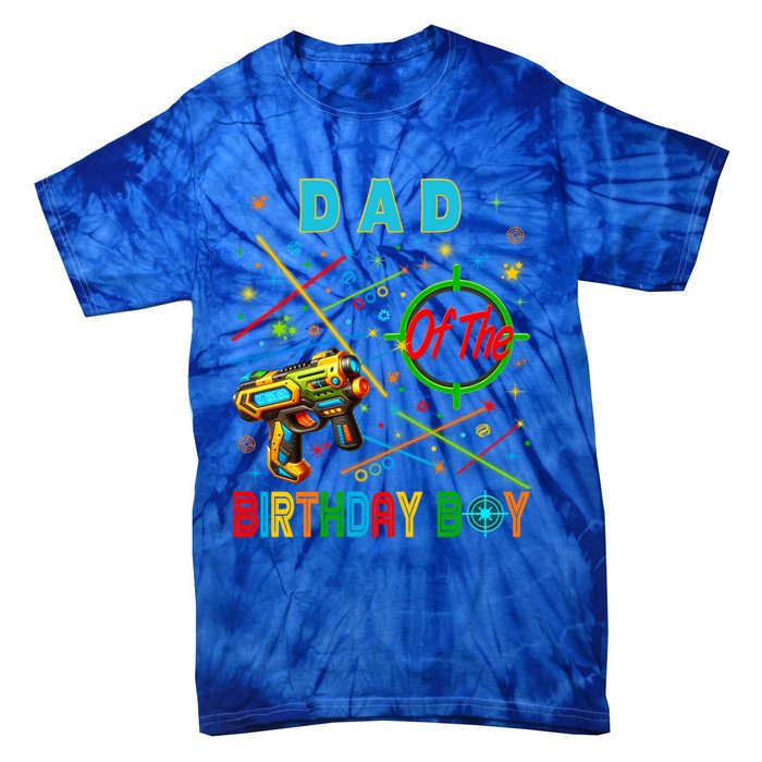 Laser Tag Birthday Group Game On Gift Tie-Dye T-Shirt