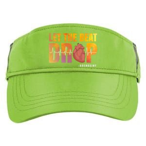 Let The Beat Drop Adenosine Graphic Nurse Gift Print Gift Adult Drive Performance Visor