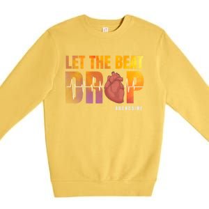 Let The Beat Drop Adenosine Graphic Nurse Gift Print Gift Premium Crewneck Sweatshirt