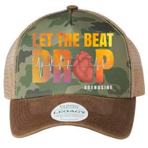 Let The Beat Drop Adenosine Graphic Nurse Gift Print Gift Legacy Tie Dye Trucker Hat