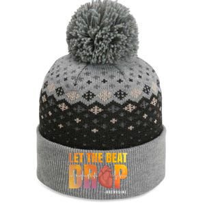 Let The Beat Drop Adenosine Graphic Nurse Gift Print Gift The Baniff Cuffed Pom Beanie