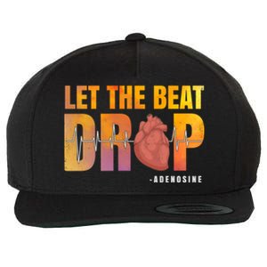 Let The Beat Drop Adenosine Graphic Nurse Gift Print Gift Wool Snapback Cap