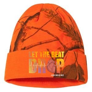 Let The Beat Drop Adenosine Graphic Nurse Gift Print Gift Kati Licensed 12" Camo Beanie