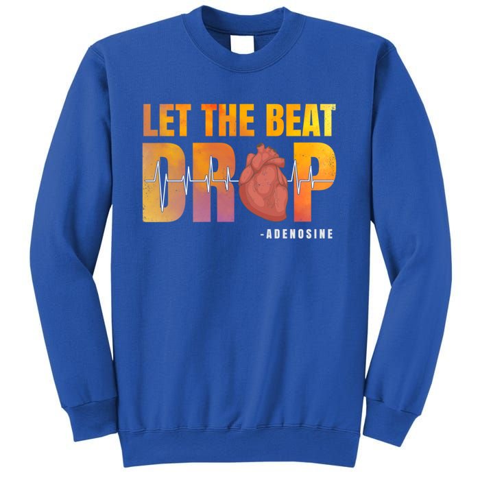 Let The Beat Drop Adenosine Graphic Nurse Gift Print Gift Sweatshirt