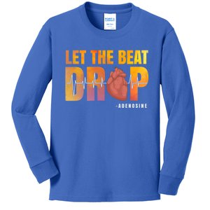 Let The Beat Drop Adenosine Graphic Nurse Gift Print Gift Kids Long Sleeve Shirt