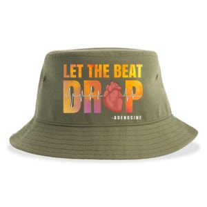 Let The Beat Drop Adenosine Graphic Nurse Gift Print Gift Sustainable Bucket Hat