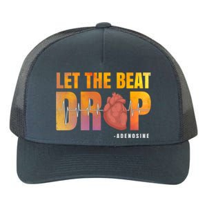 Let The Beat Drop Adenosine Graphic Nurse Gift Print Gift Yupoong Adult 5-Panel Trucker Hat