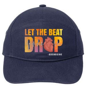 Let The Beat Drop Adenosine Graphic Nurse Gift Print Gift 7-Panel Snapback Hat