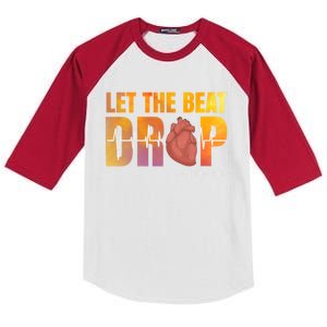 Let The Beat Drop Adenosine Graphic Nurse Gift Print Gift Kids Colorblock Raglan Jersey