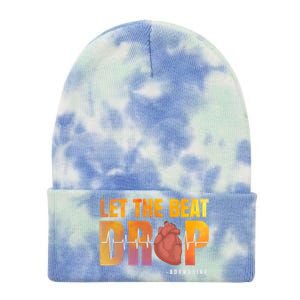 Let The Beat Drop Adenosine Graphic Nurse Gift Print Gift Tie Dye 12in Knit Beanie