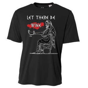 Let There Be Wine Funny Dionysus God Of Wine Cooling Performance Crew T-Shirt