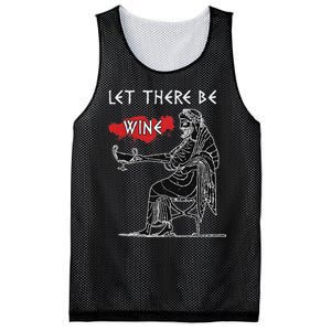 Let There Be Wine Funny Dionysus God Of Wine Mesh Reversible Basketball Jersey Tank