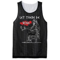 Let There Be Wine Funny Dionysus God Of Wine Mesh Reversible Basketball Jersey Tank