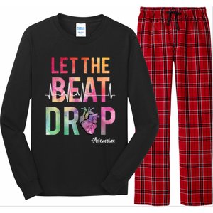 Let The Beat Drop Adenosine Cute Gift Funny Nurses Cute Gift Long Sleeve Pajama Set