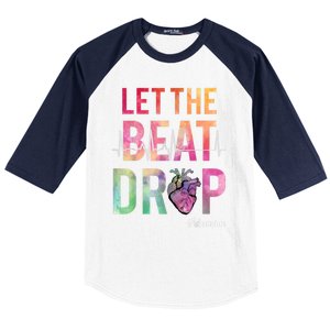 Let The Beat Drop Adenosine Cute Gift Funny Nurses Cute Gift Baseball Sleeve Shirt