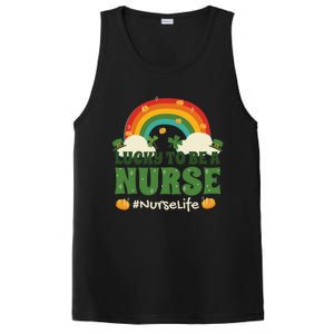 Lucky To Be A Nurse Saint Patricks Day Nursing Rainbow Gift PosiCharge Competitor Tank