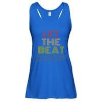 Let The Beat Drop Dj Dance Retro 70s Vintage Gift Ladies Essential Flowy Tank