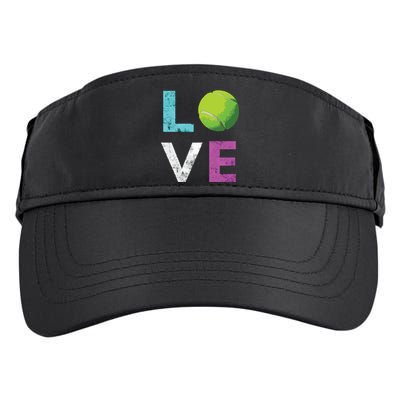 Love Tennis Best Fun Birthday Gift Adult Drive Performance Visor