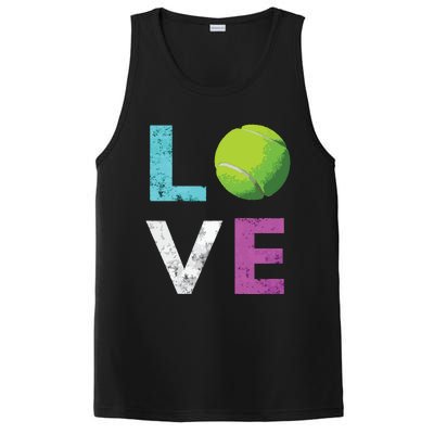 Love Tennis Best Fun Birthday Gift PosiCharge Competitor Tank