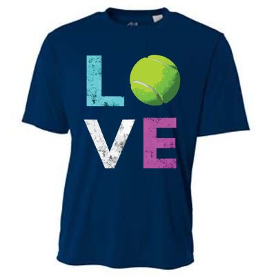 Love Tennis Best Fun Birthday Gift Cooling Performance Crew T-Shirt