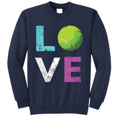 Love Tennis Best Fun Birthday Gift Sweatshirt