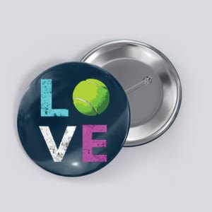 Love Tennis Best Fun Birthday Gift Button