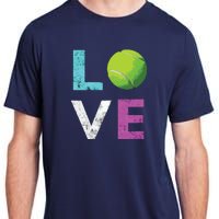 Love Tennis Best Fun Birthday Gift Adult ChromaSoft Performance T-Shirt