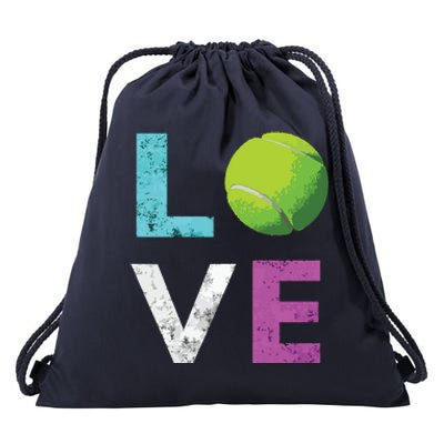 Love Tennis Best Fun Birthday Gift Drawstring Bag