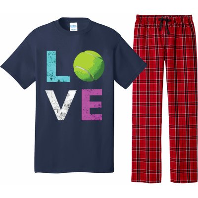 Love Tennis Best Fun Birthday Gift Pajama Set