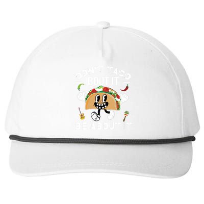 Lets Taco Bout Cinco De Mayo Funny Tacos Lover Snapback Five-Panel Rope Hat