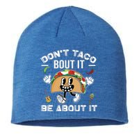 Lets Taco Bout Cinco De Mayo Funny Tacos Lover Sustainable Beanie