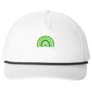 Lucky To Be A Reading Specialist St Patricks Day Irish Funny Gift Snapback Five-Panel Rope Hat