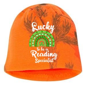 Lucky To Be A Reading Specialist St Patricks Day Irish Funny Gift Kati - Camo Knit Beanie