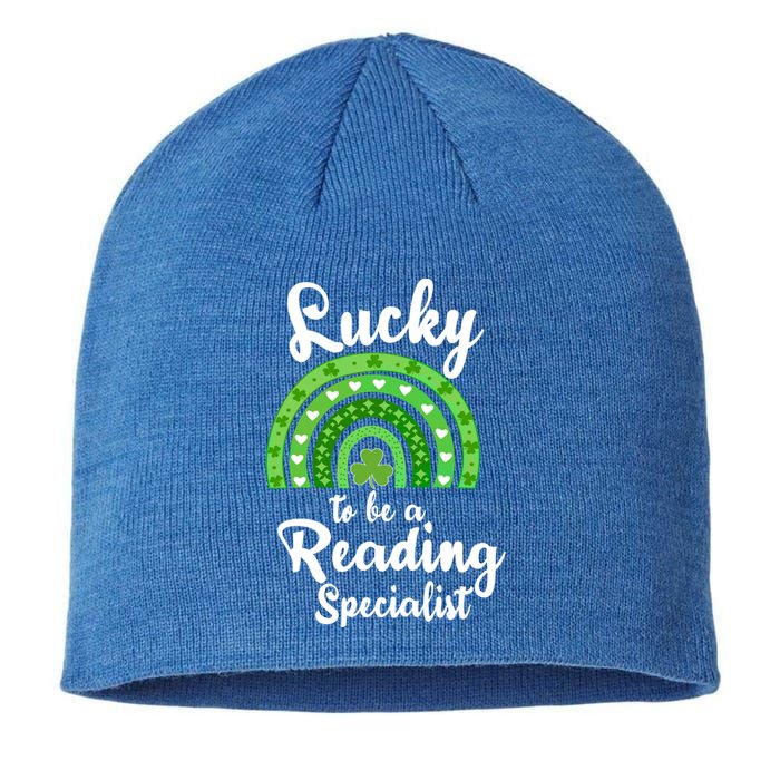 Lucky To Be A Reading Specialist St Patricks Day Irish Funny Gift Sustainable Beanie