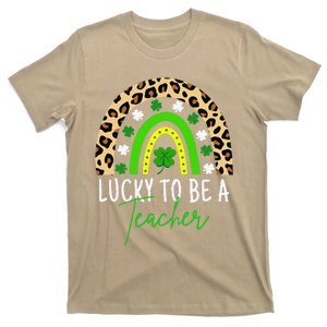 Lucky To Be A Teacher Rainbow Teacher St Patricks Day Funny T-Shirt