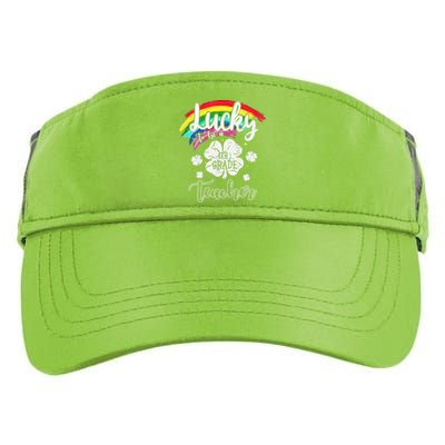 Lucky To Be A Fourth Gradeeacher St Patrick Day Gift Adult Drive Performance Visor