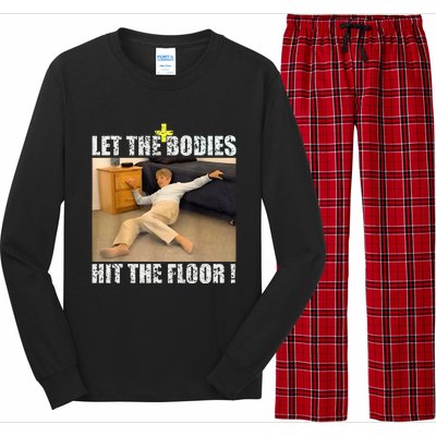 Let The Bodies Hit The Floor Long Sleeve Pajama Set