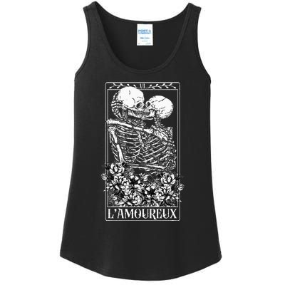 LAmoureux Tarot Card Skeleton Kissing Aesthetic Mystical Ladies Essential Tank