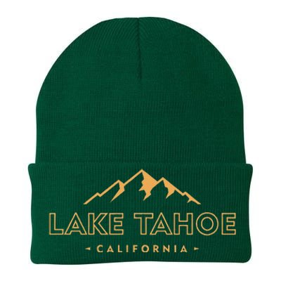 Lake Tahoe California Retro Mountain Souvenir Knit Cap Winter Beanie