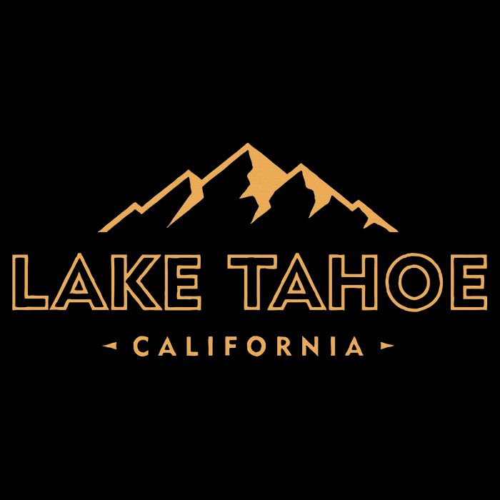 Lake Tahoe California Retro Mountain Souvenir Sustainable Bucket Hat