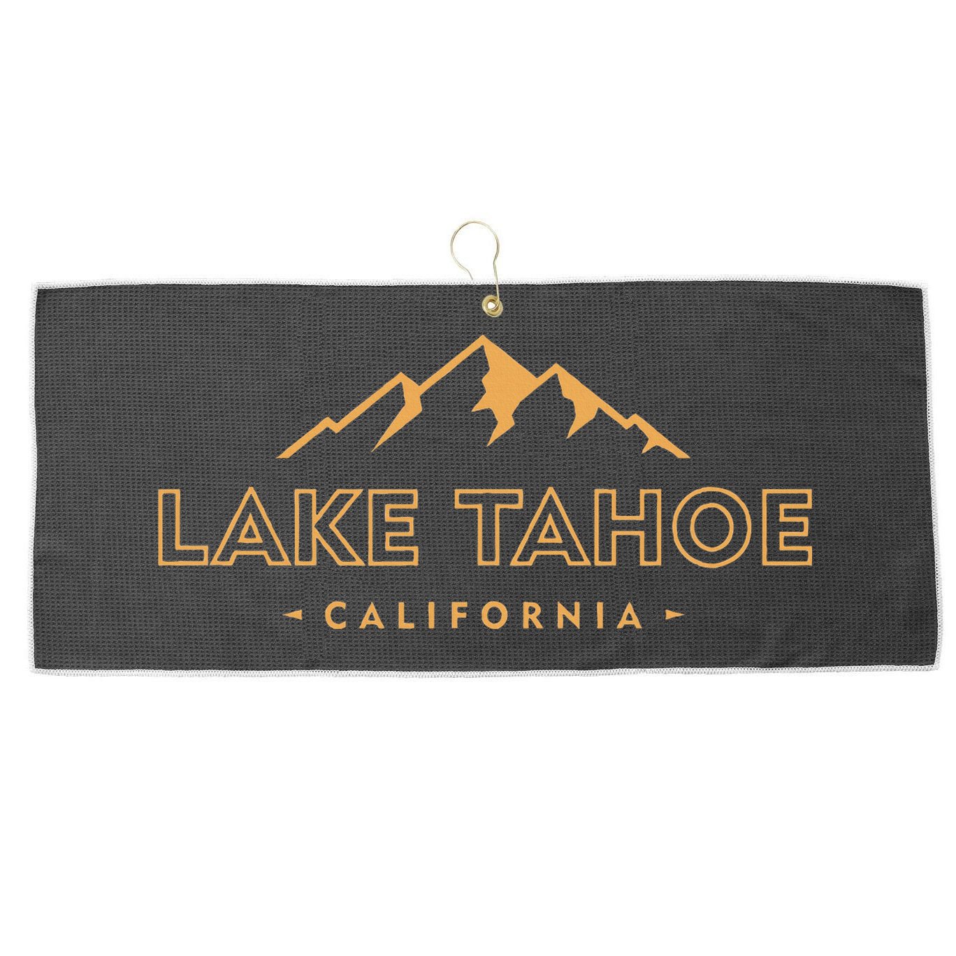 Lake Tahoe California Retro Mountain Souvenir Large Microfiber Waffle Golf Towel