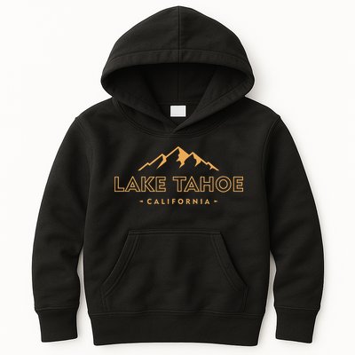 Lake Tahoe California Retro Mountain Souvenir Kids Hoodie