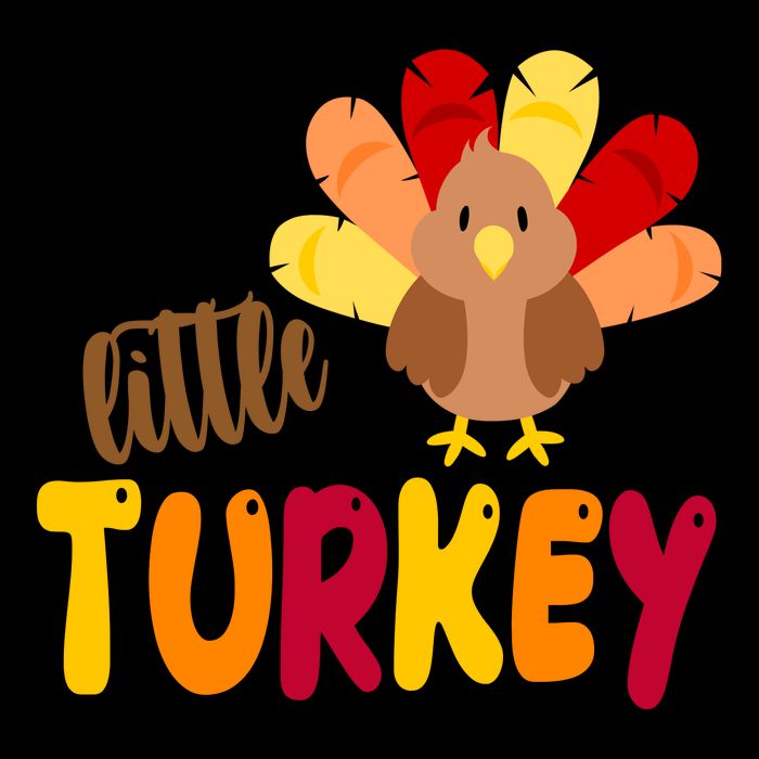Little Turkey Cute Thanksgiving Holiday Drawstring Bag