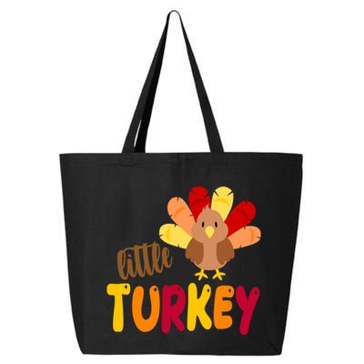 Little Turkey Cute Thanksgiving Holiday 25L Jumbo Tote