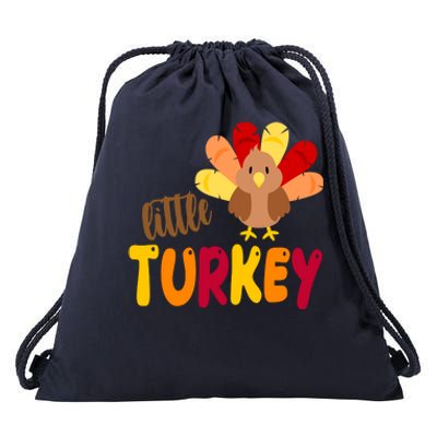 Little Turkey Cute Thanksgiving Holiday Drawstring Bag