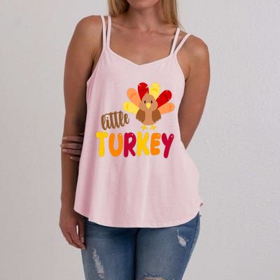 Little Turkey Cute Thanksgiving Holiday Women's Strappy Tank