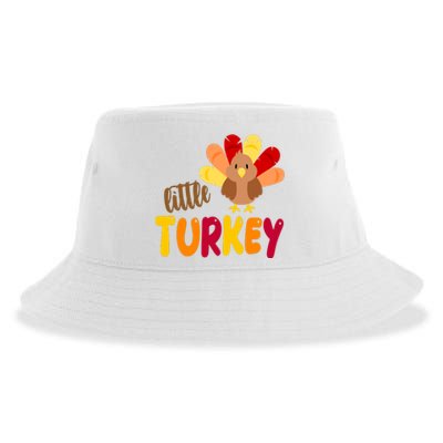 Little Turkey Cute Thanksgiving Holiday Sustainable Bucket Hat