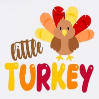 Little Turkey Cute Thanksgiving Holiday Bucket Hat